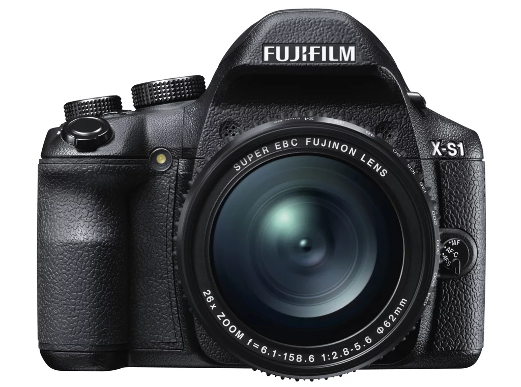 The Fujifilm FinePix X-S1 front view
