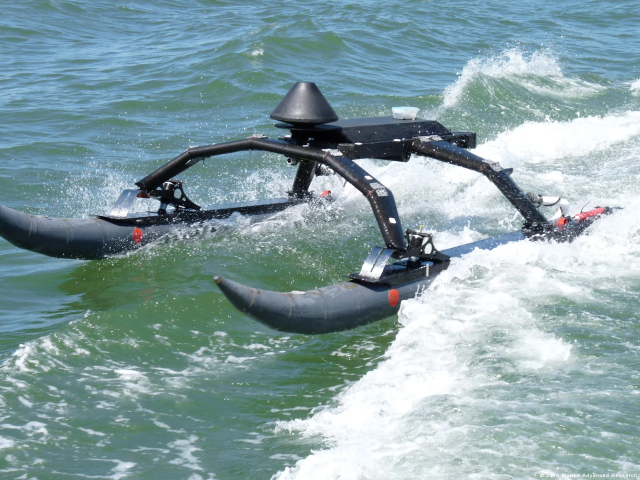 8-foot WAM-V set up in a super-compact, lightweight configuration