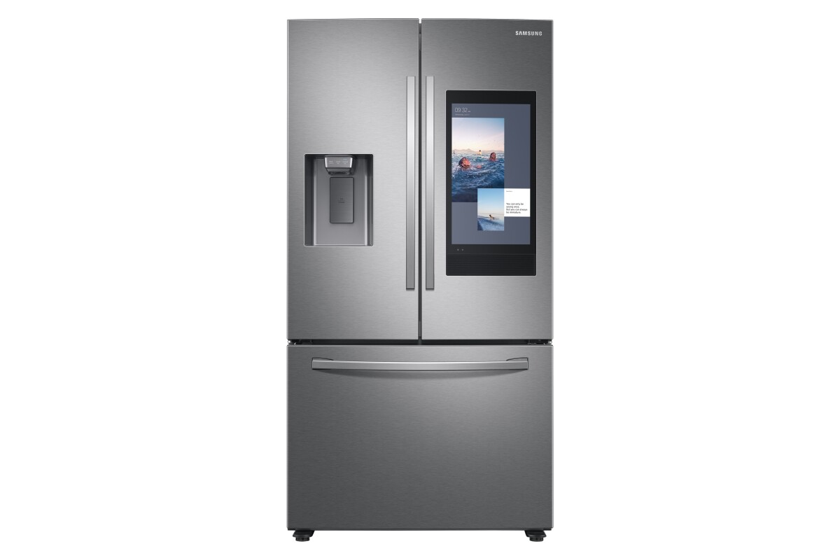 AI cameras keep track of what's inside the Samsung Family Hub fridge, suggesting meal plans and curating shopping lists