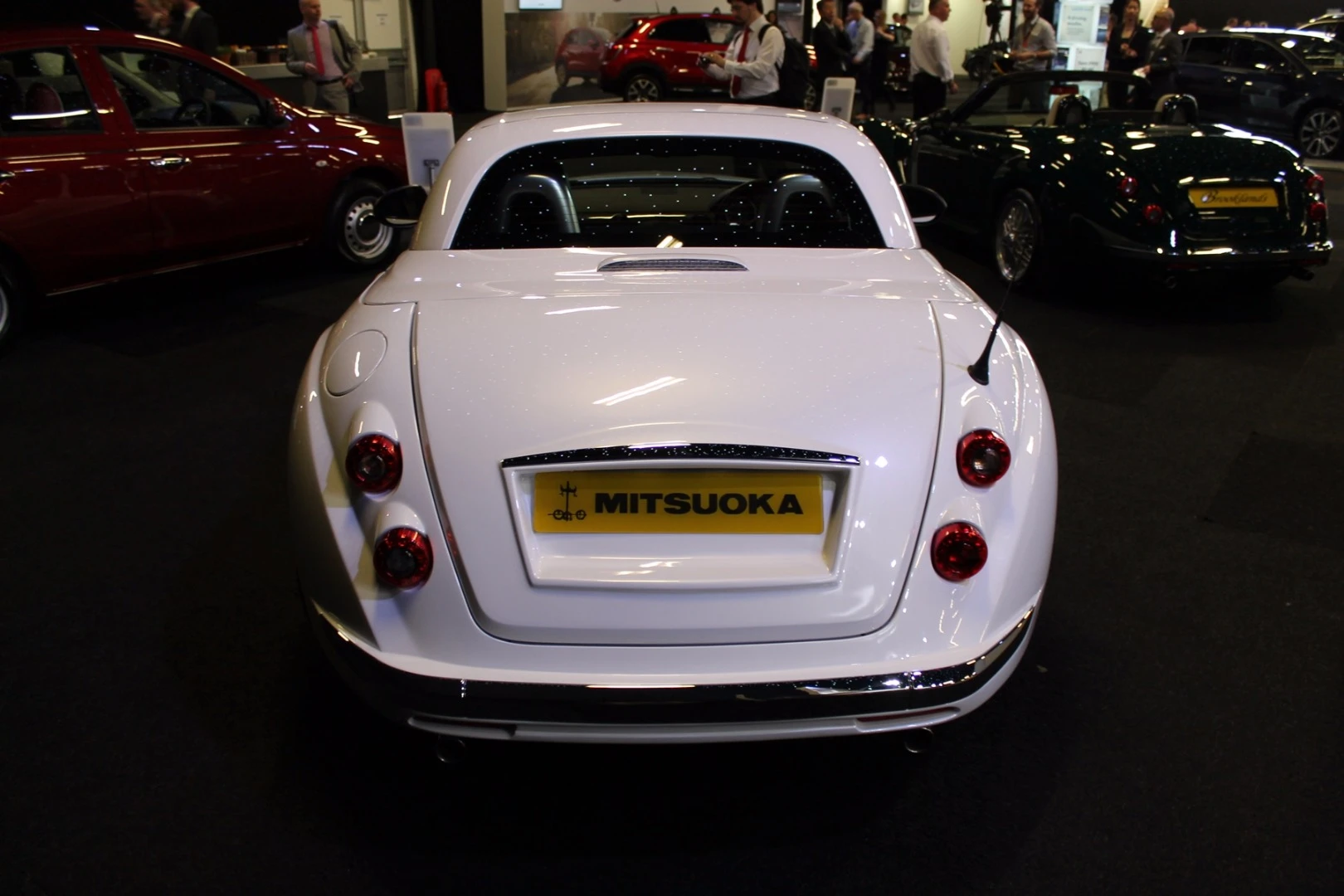 The Mitsuoka could be confused for something like a Weissman from the rear.