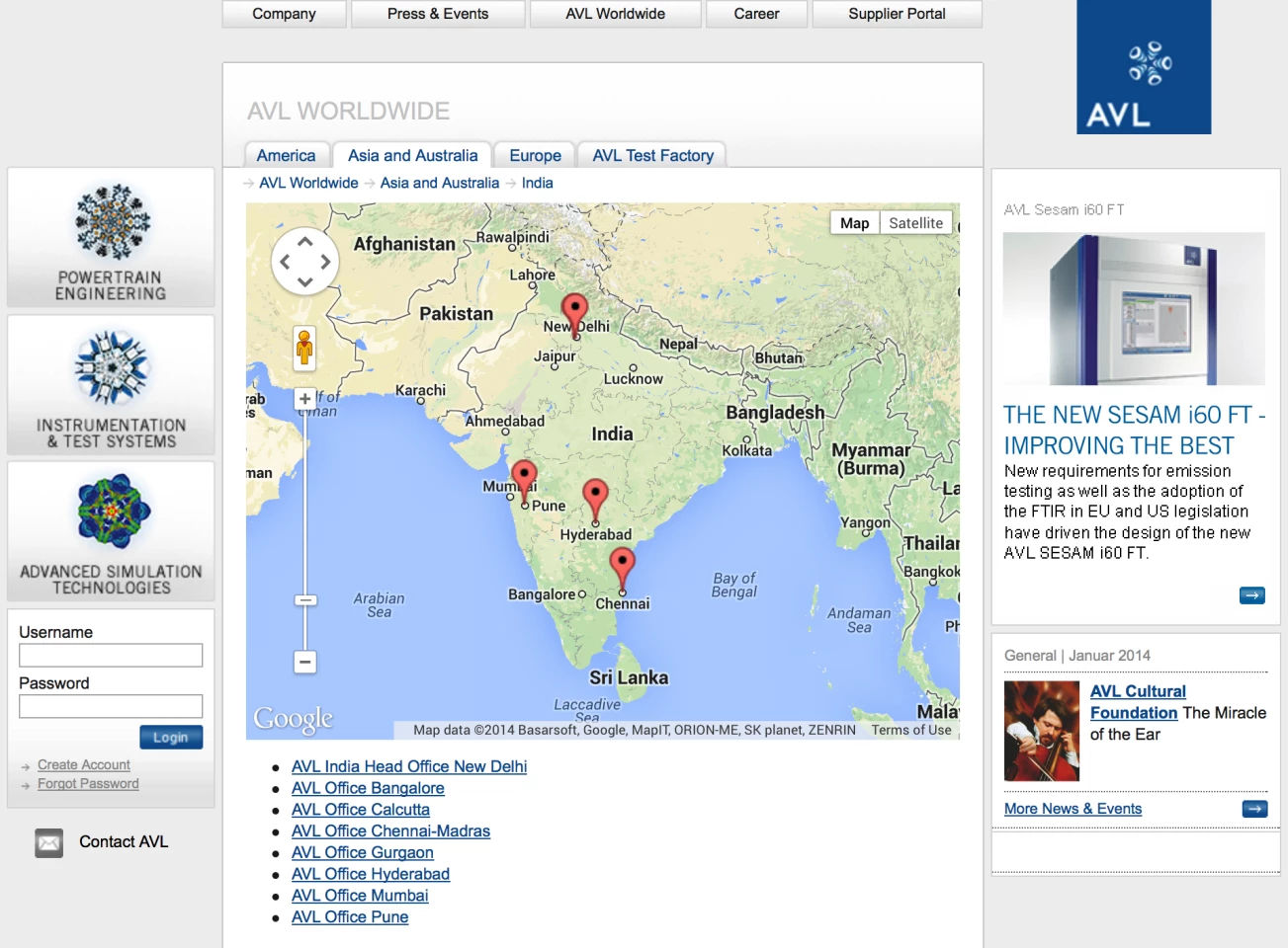 AVL offices and facilities are already well positioned in India