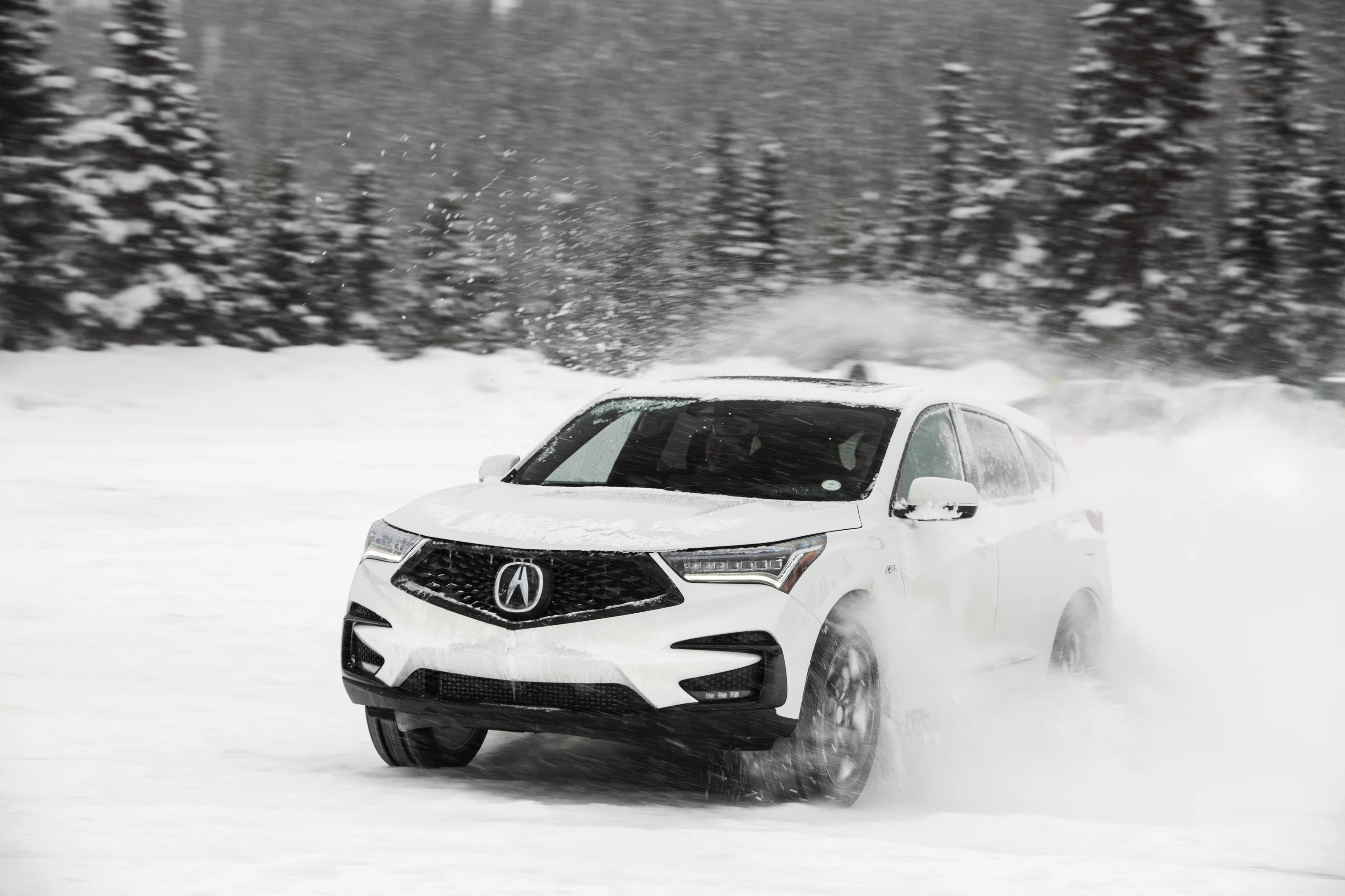 Turning off the traction control and putting the Acura RDX into sport mode resulted