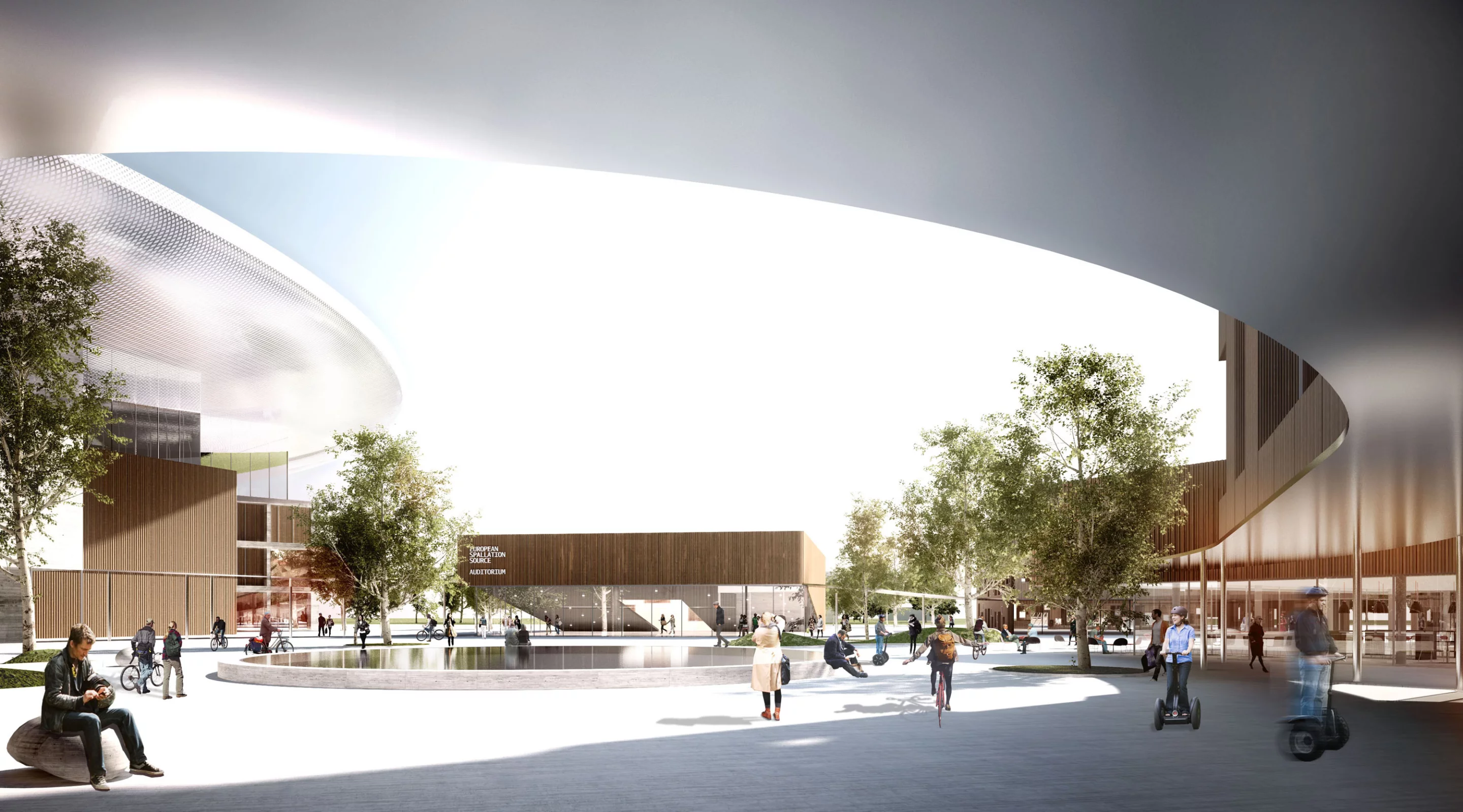 The campus will incorporate 100,000 sq m (1,077,000 sq ft) of labs, offices and will include a lecture theater, as well as a public visitor center