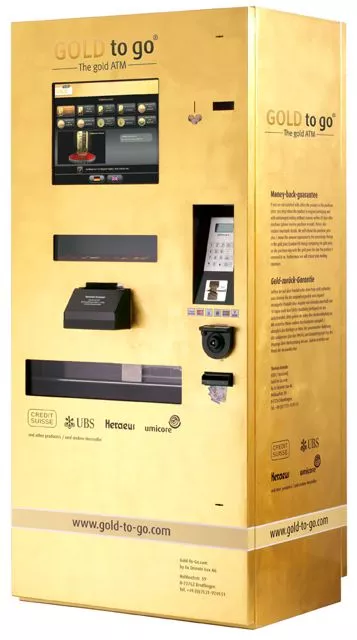 TG Gold-Super-Markt's GOLD To Go vending machine