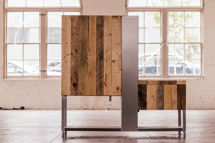 Brewbot uses wood facades to blend into the buyer's decor