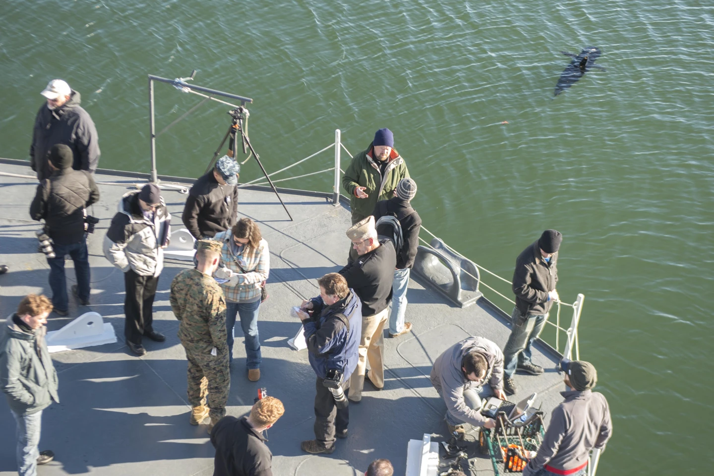 In the tests at Virginia Beach, it's been used to gather data on tides, varied currents, wakes, and weather conditions