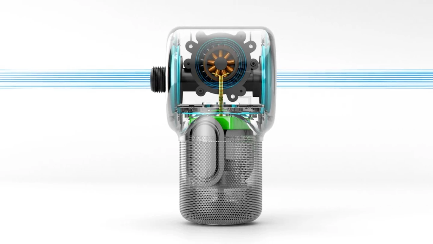 The inner workings of the Shower Power speaker