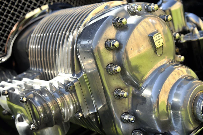 The supercharger on a "Bentley Blower"