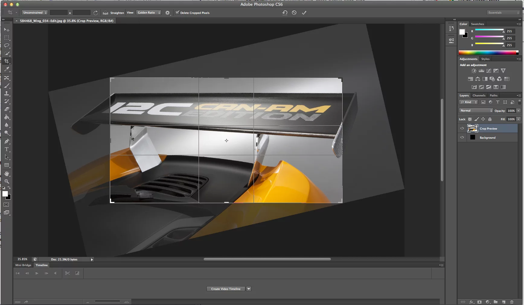 Photoshop CS6's crop tool rotates the image rather than the crop window