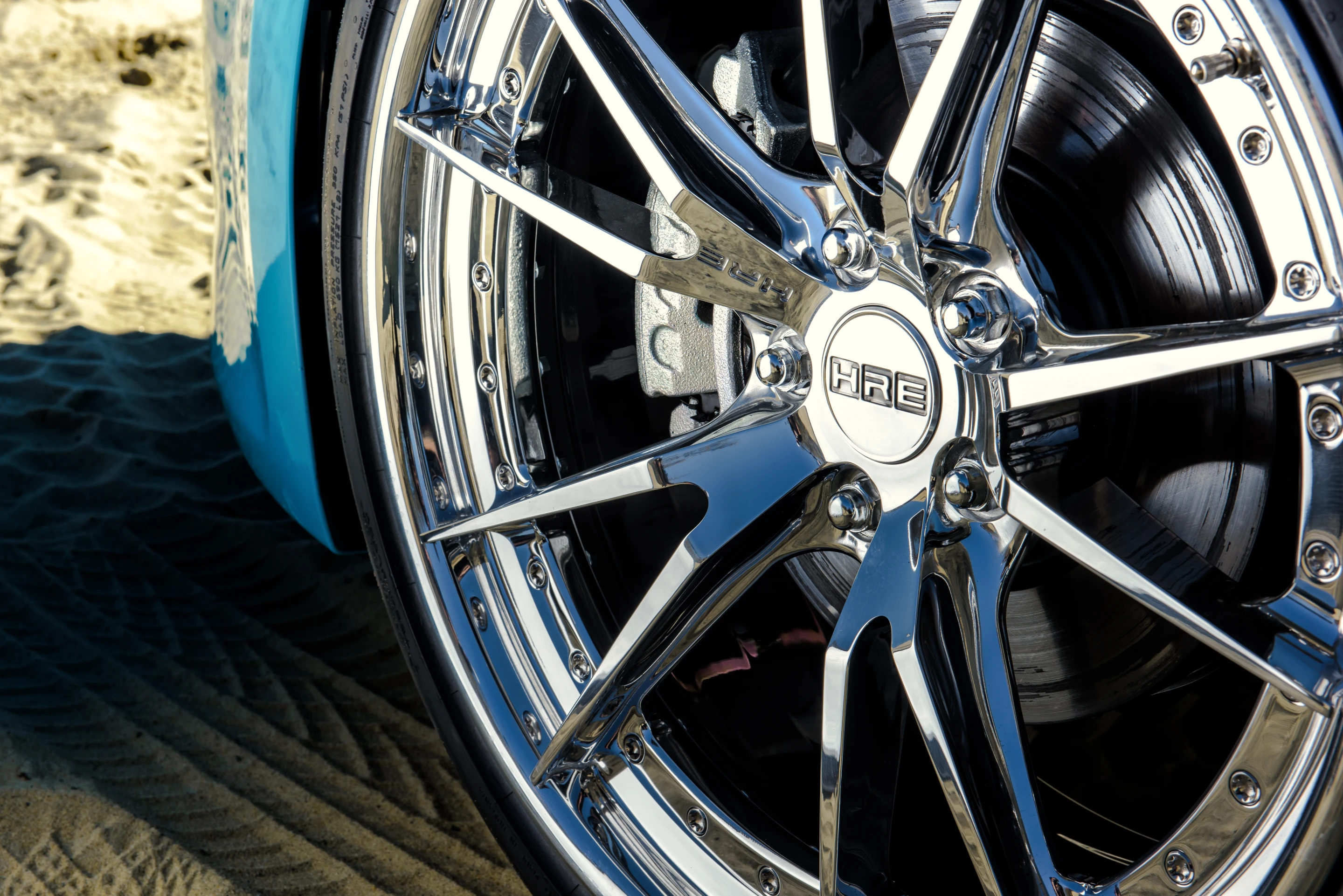 The A1A rides on 20-in HRE S104 wheels