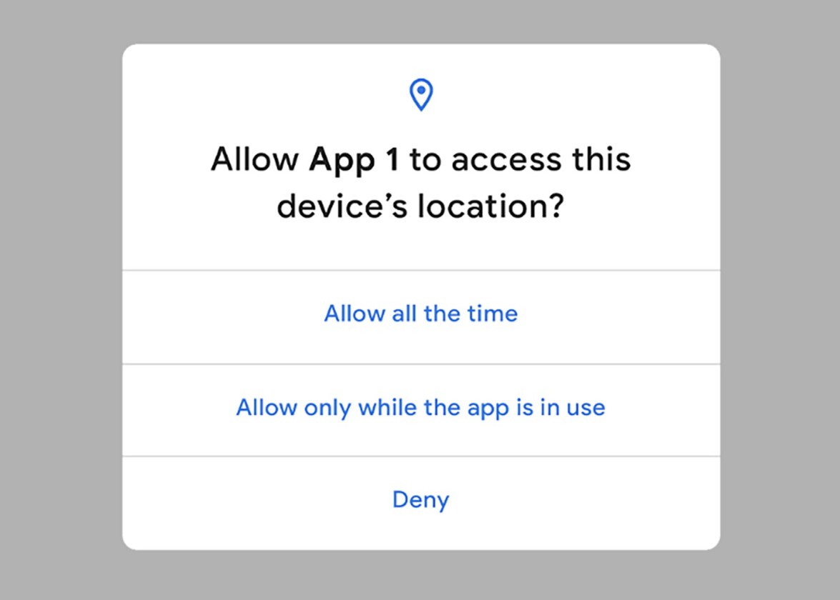 Users have more control over location permissions in Android Q