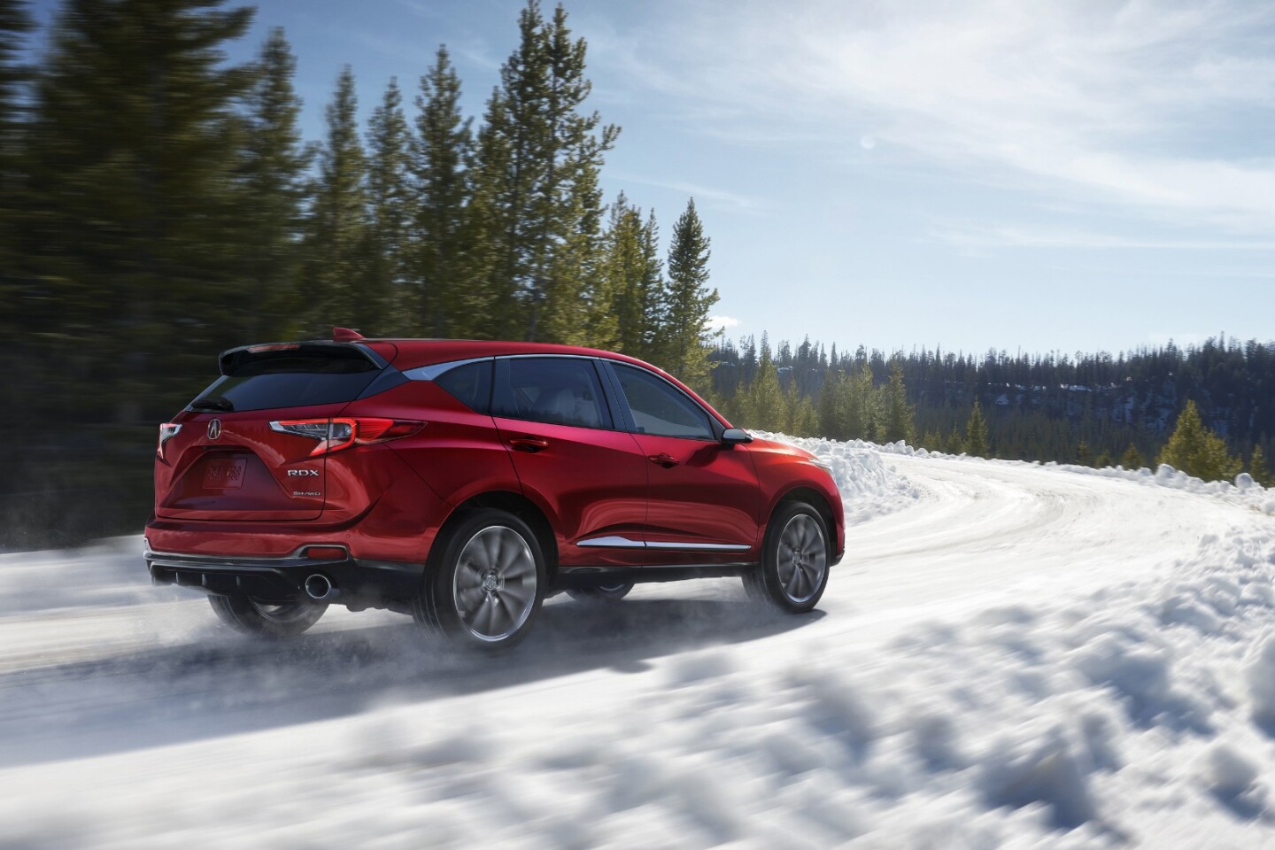 The Acura RDX is powered by a new 2.0 -iter, 16-valve DOHC direct-injected engine