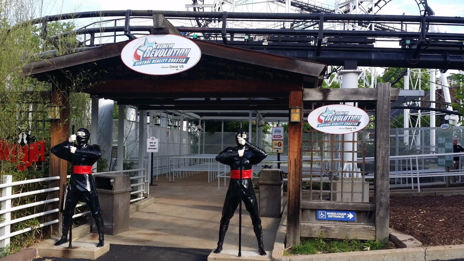 Once the Ninja coaster, the ride has been reborn as the New Revolution