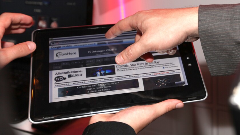 Toshiba's Folio 100 media tablet at IFA 2010