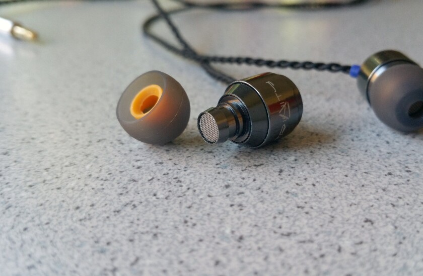 The Trinity Audio Delta IEMs gunmetal filters deliver a "smooth" audio experience