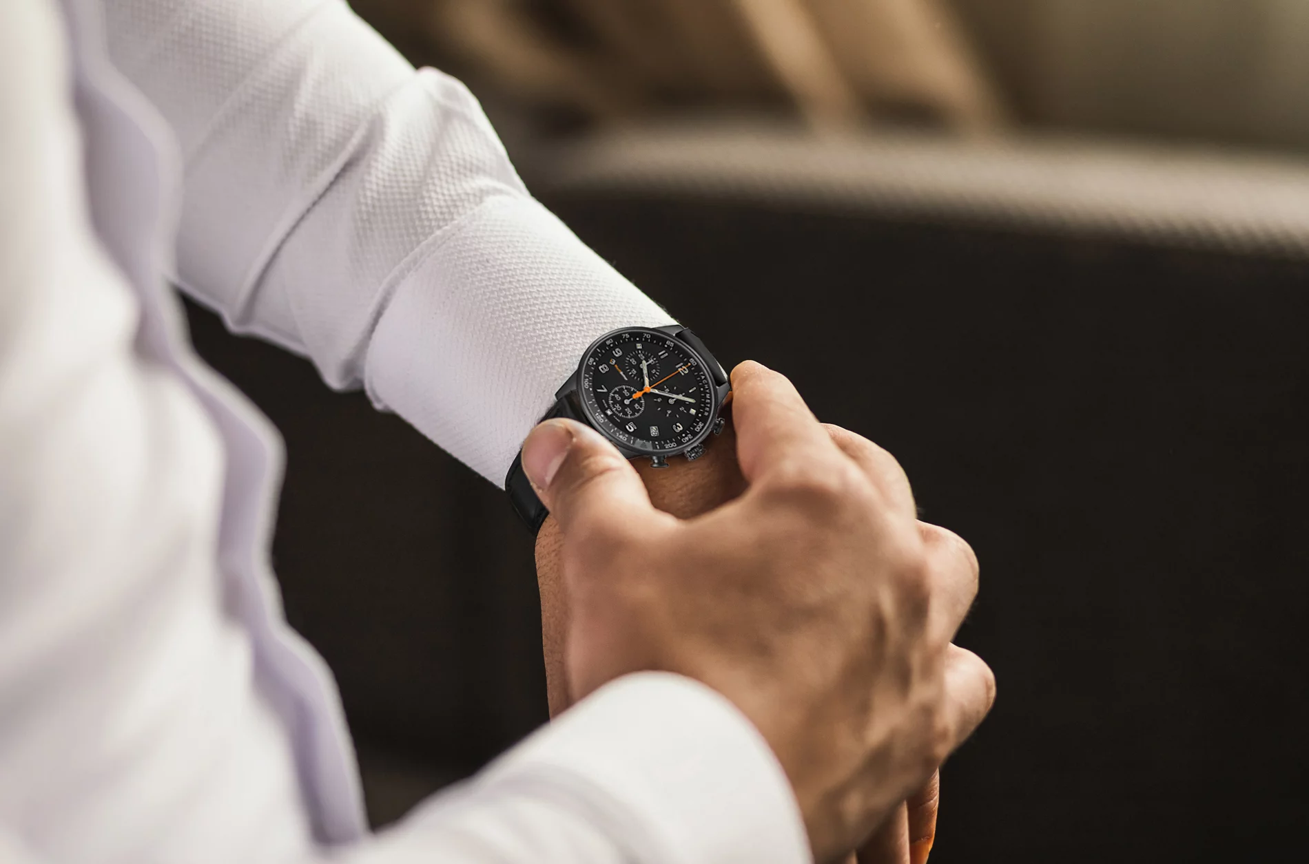 The contactless payment tech is sealed in the watch's sapphire crystal