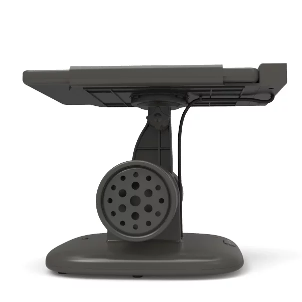 Users can choose whatever viewing angle suits thanks to a cradle that can be rotated left or right, or up and down