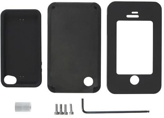 To attach the case, the phone has to literally be bolted in using an Allen wrench