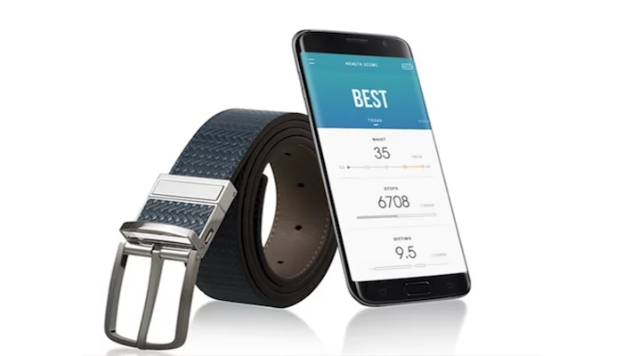 Welt is a fitness tracker hidden in a belt, which monitors steps taken, time spent sitting and waist size over time