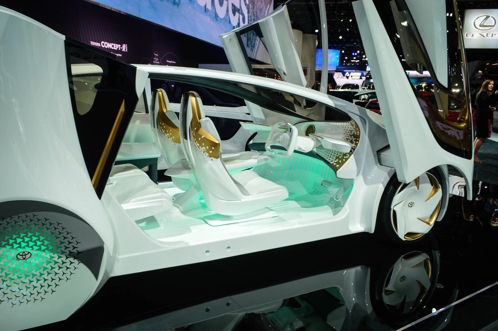It's striking from the outside, but the Concept-i was designed to highlight the interior and artificial intelligence