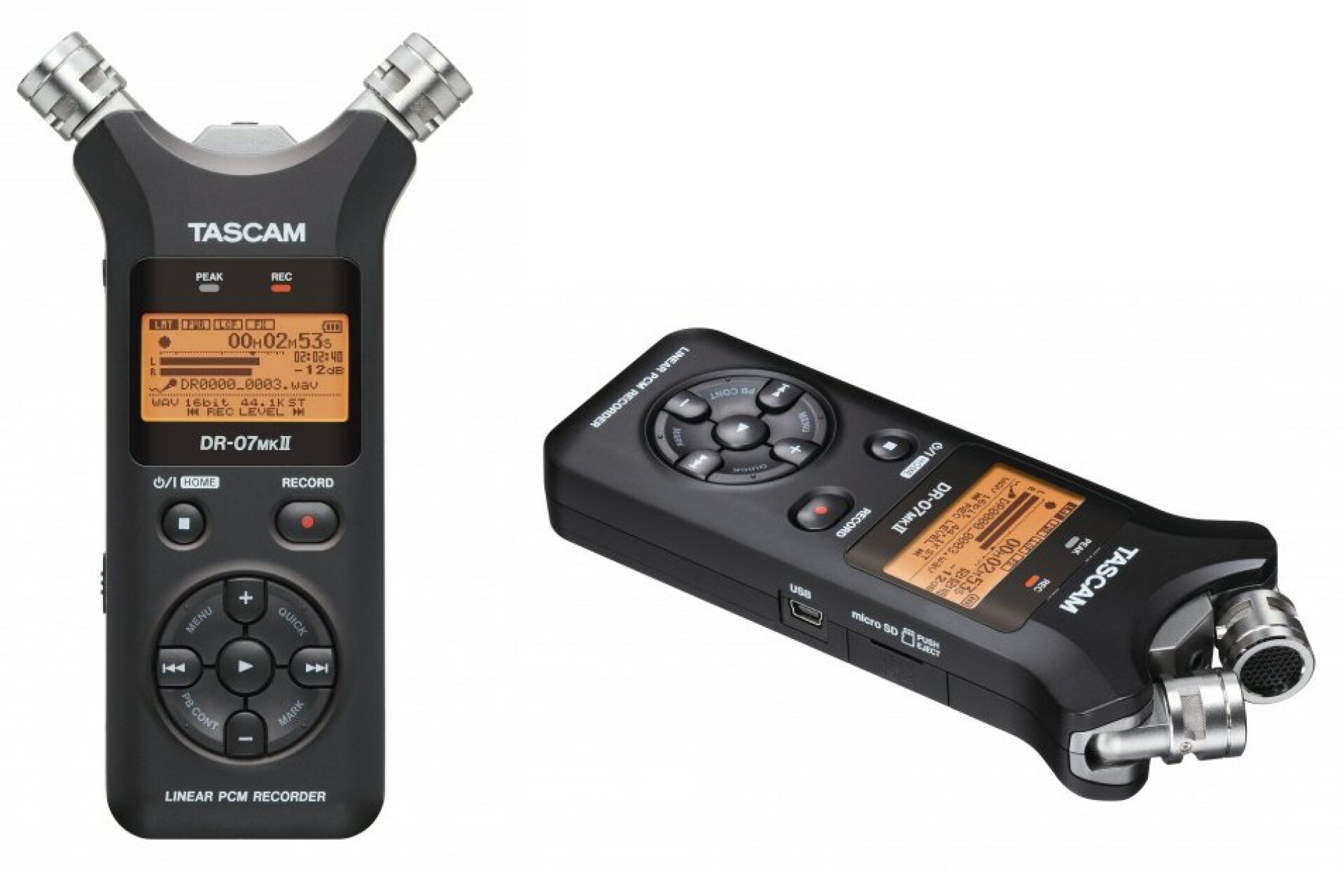 Tascam's new handheld audio recorder features adjustable microphones