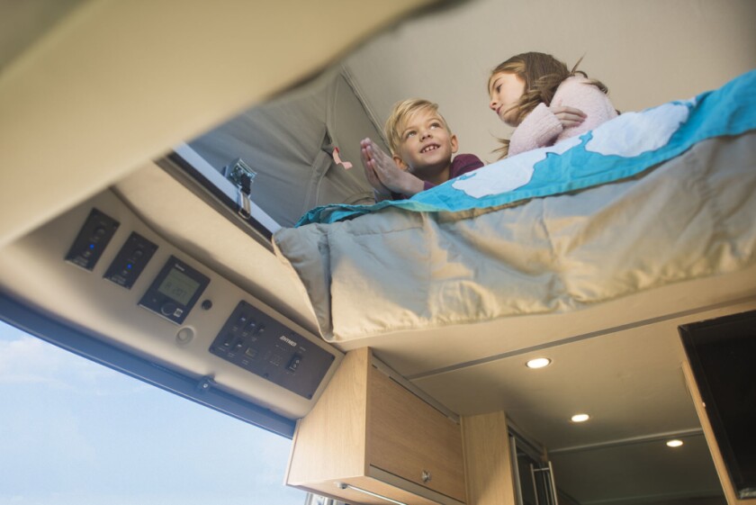 The "Loft" refers to the pop-up roof with double bed
