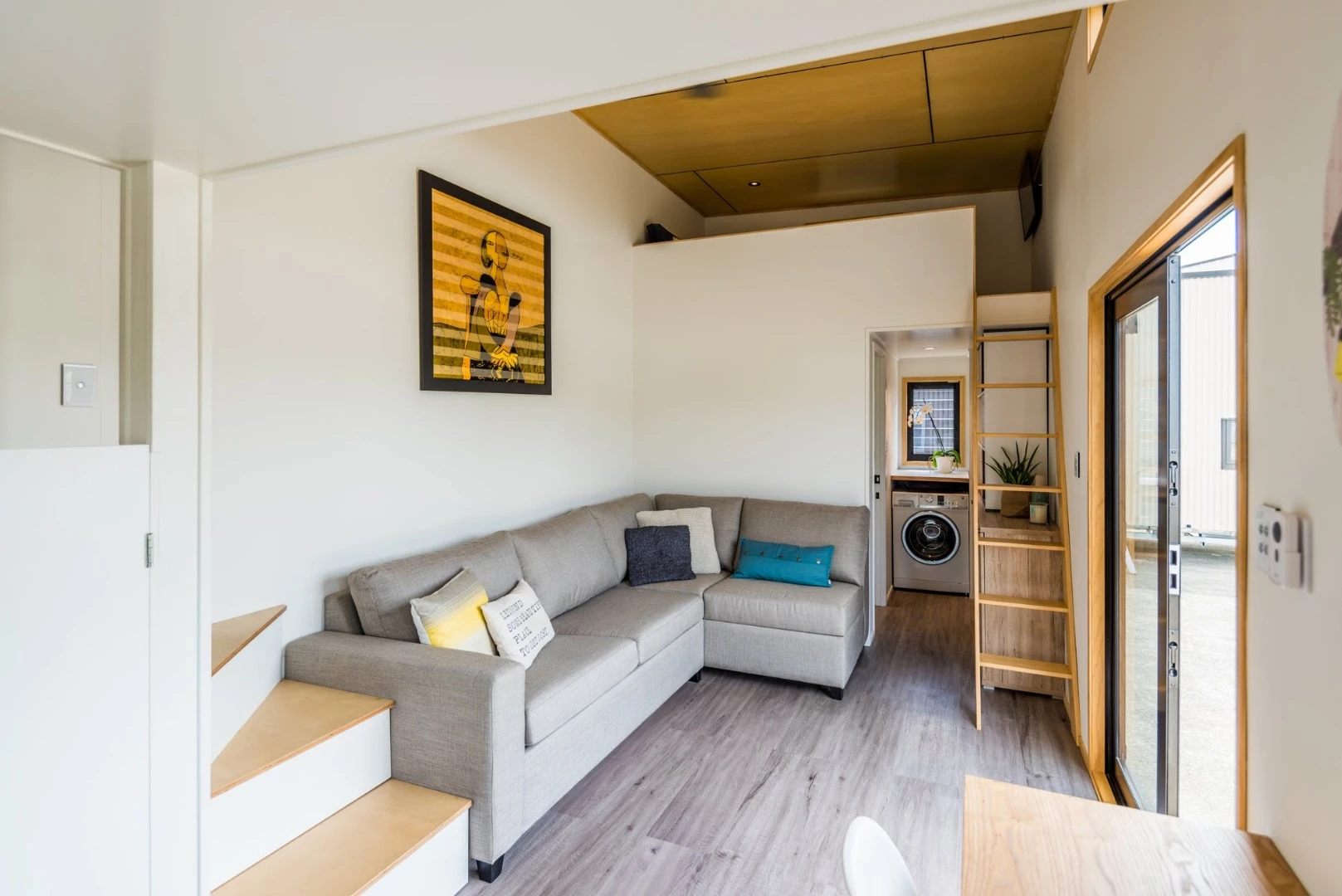 The Pohutukawatinyhouse can be moved and instantly transformed into a family holidayhome down the track with minimal cost