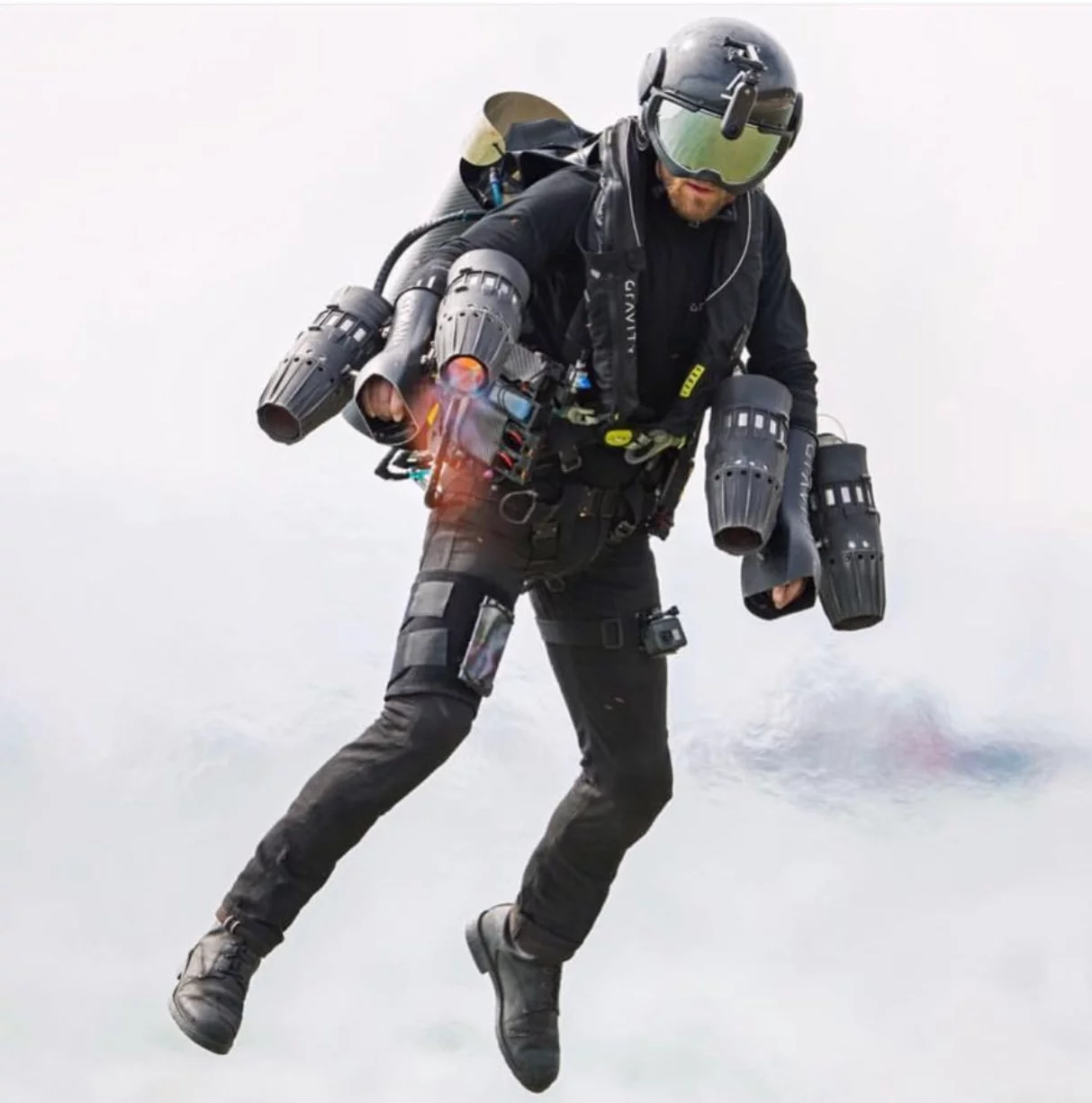 The Jet Suit has been flown at a speed of up to 85.06 mph (136.89 km/h)