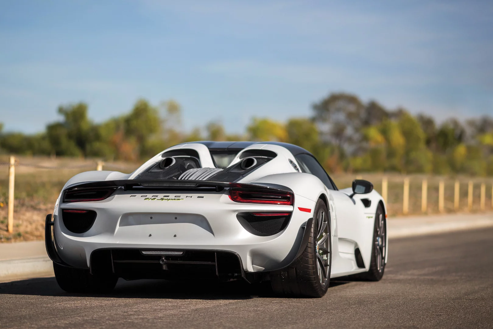 The 918 combines a naturally aspirated V8 with electric power, and can even run in electric only mode