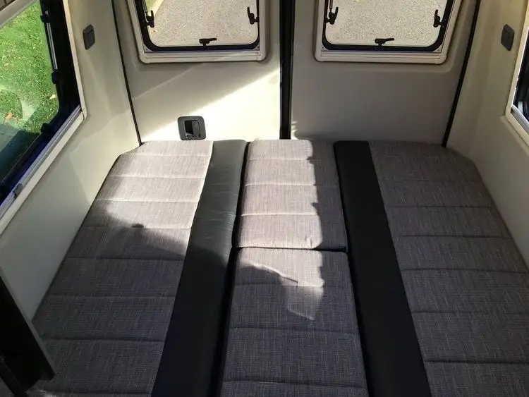 The non-Sporthome RP Rebel includes a rear lounge that converts to a bed