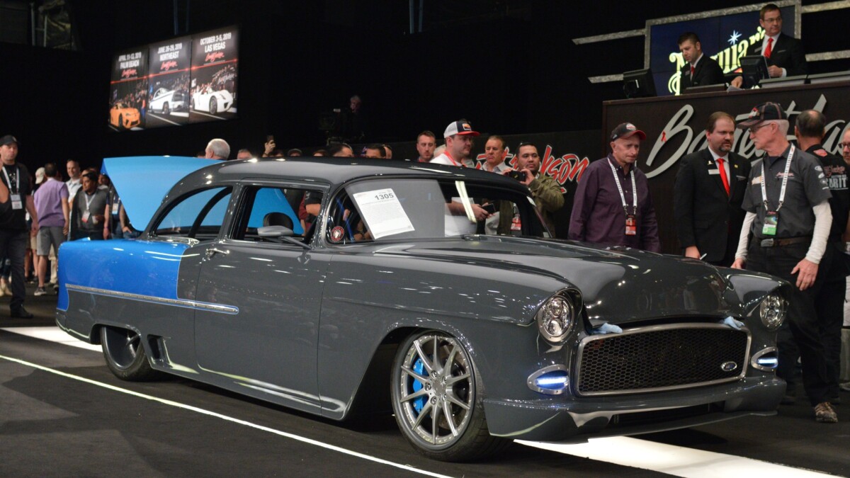 $255,200 | 1955 CHEVROLET 210 CUSTOM SEDAN "X-BOX" | Auction Link: Barrett-Jackson