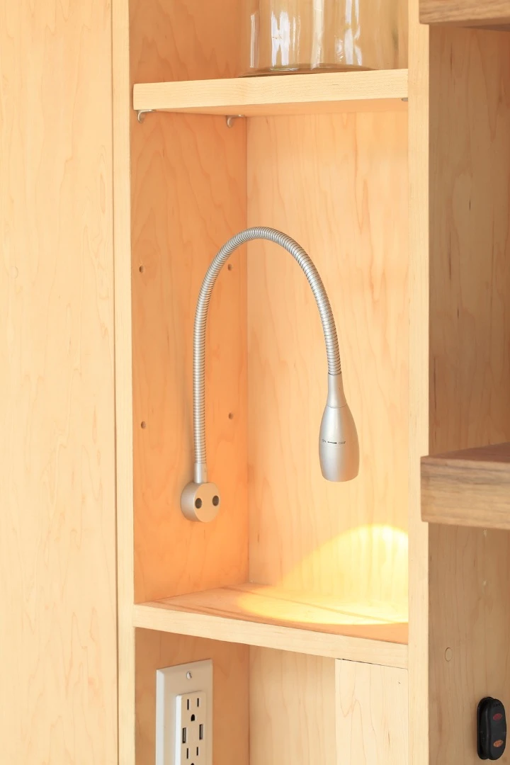 Despite its relatively small size, the Sturgis includes storage space