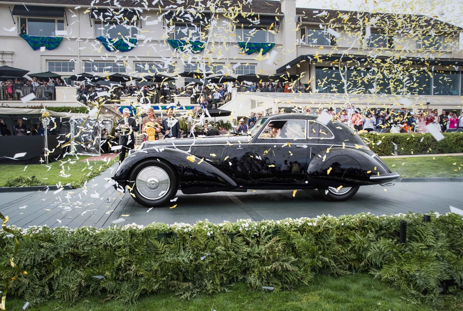 The 1937 Alfa Romeo 8C 2900B Berlinetta winning the 2018 Pebble Beach Concours d'Elegence