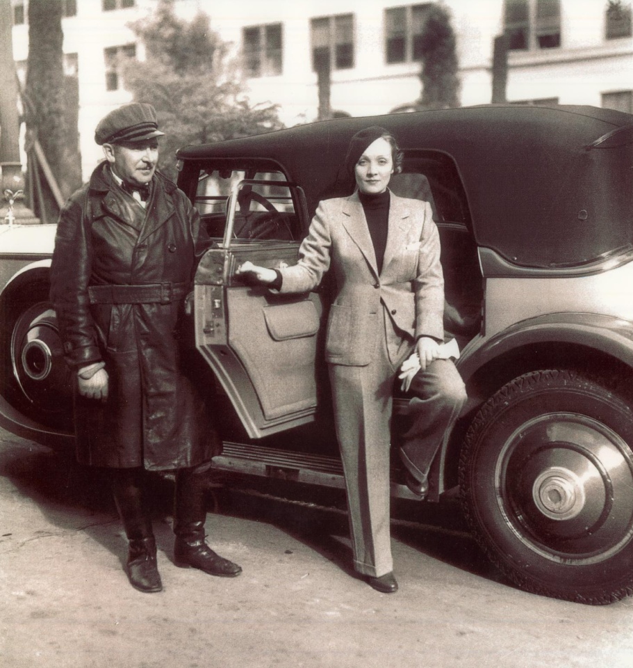 The car was driven at all times by an armed chauffeur who was vested with the responsibility of keeping the studio's leading lady safe. Dietrich was Paramount's answer to the number one box office draw of the day, Greta Garbo