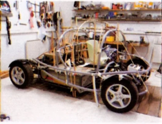 The Zooop takes shape in the garage of the Courrèges home