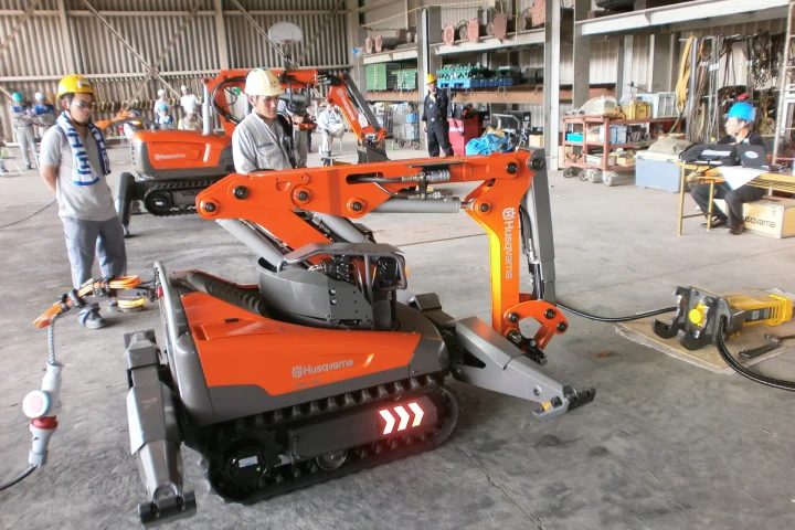 Husqvarna Construction has announced that two of its remote-controlled demolition robots are to help with the massive clean-up operation at the site of the fourth reactor at the Fukushima nuclear power plant