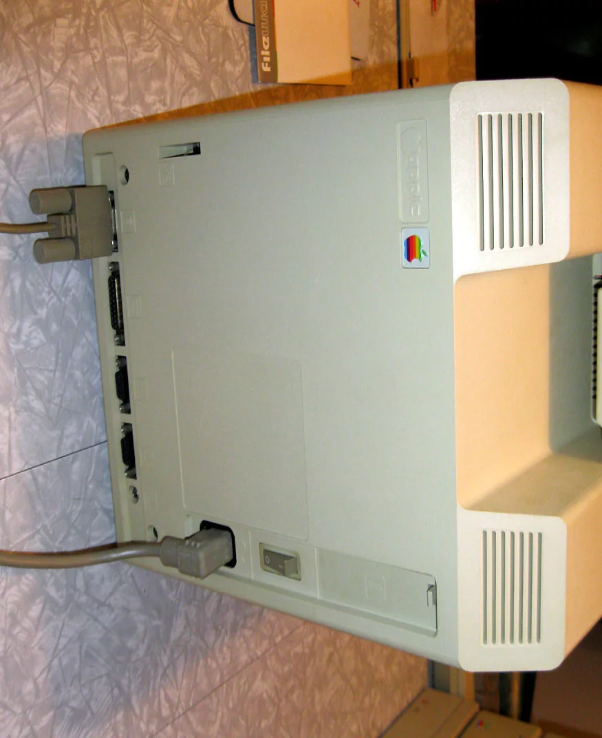 The back with original cords