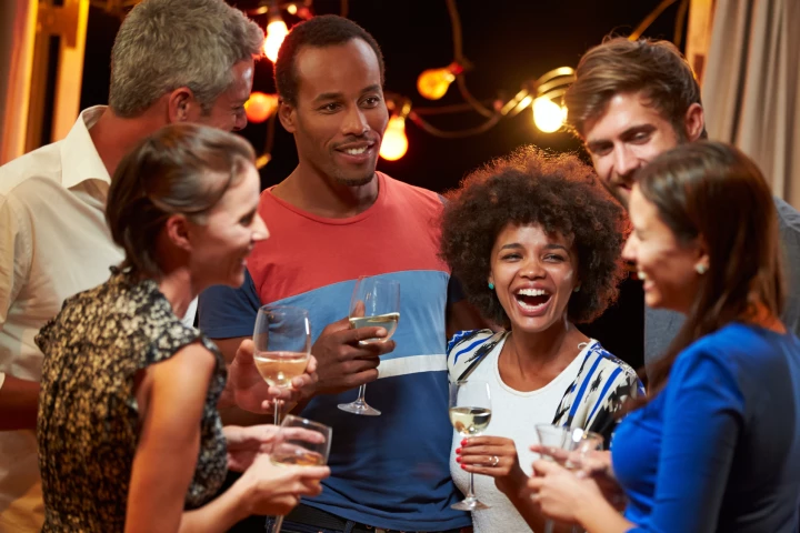Social drinking produces a euphoria that's not seen with drinking alone