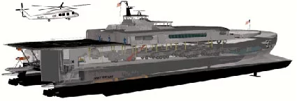 HSV catamaran model