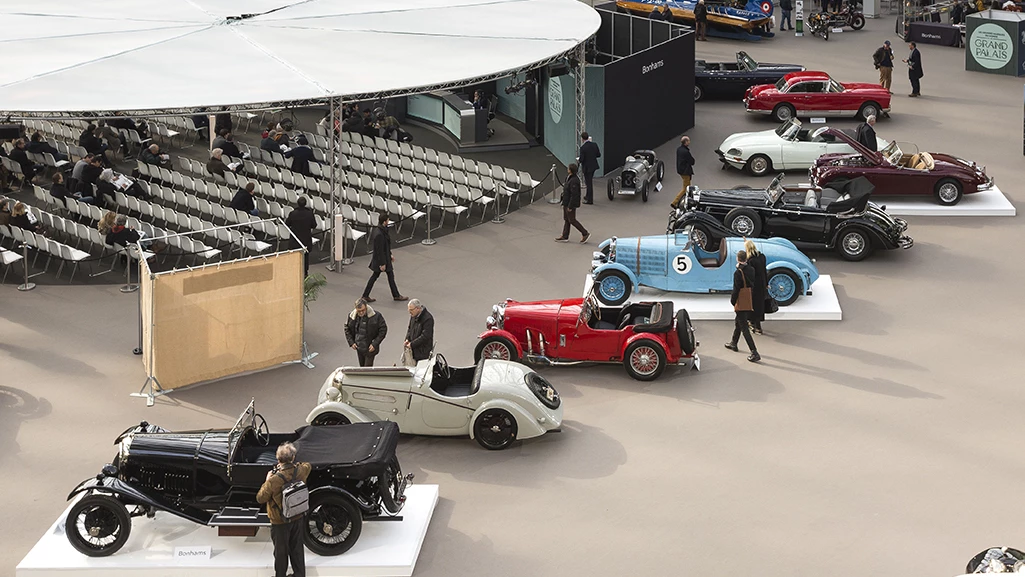 Classic cars at Paris Retromobile 2018