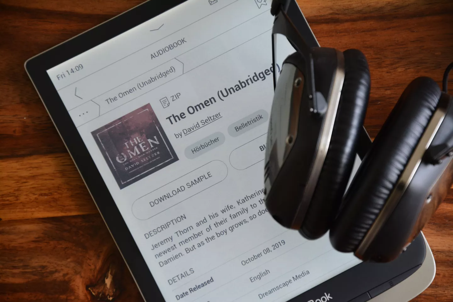 There are no built-in speakers, but a USB-C to 3.5-mm cable is included along with Bluetooth for listening through headphones