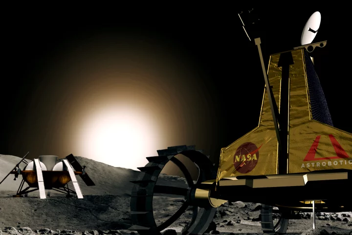 Astrobotic Technology has received a NASA contract to determine if its Polaris rover robot could be used to prospect for ice on the Moon