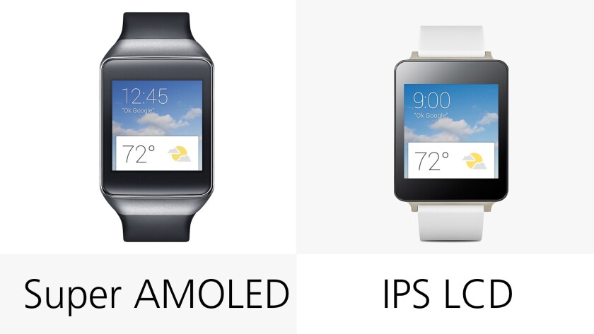 The Gear Live's AMOLED display could potentially make it the better choice for outdoor visibility