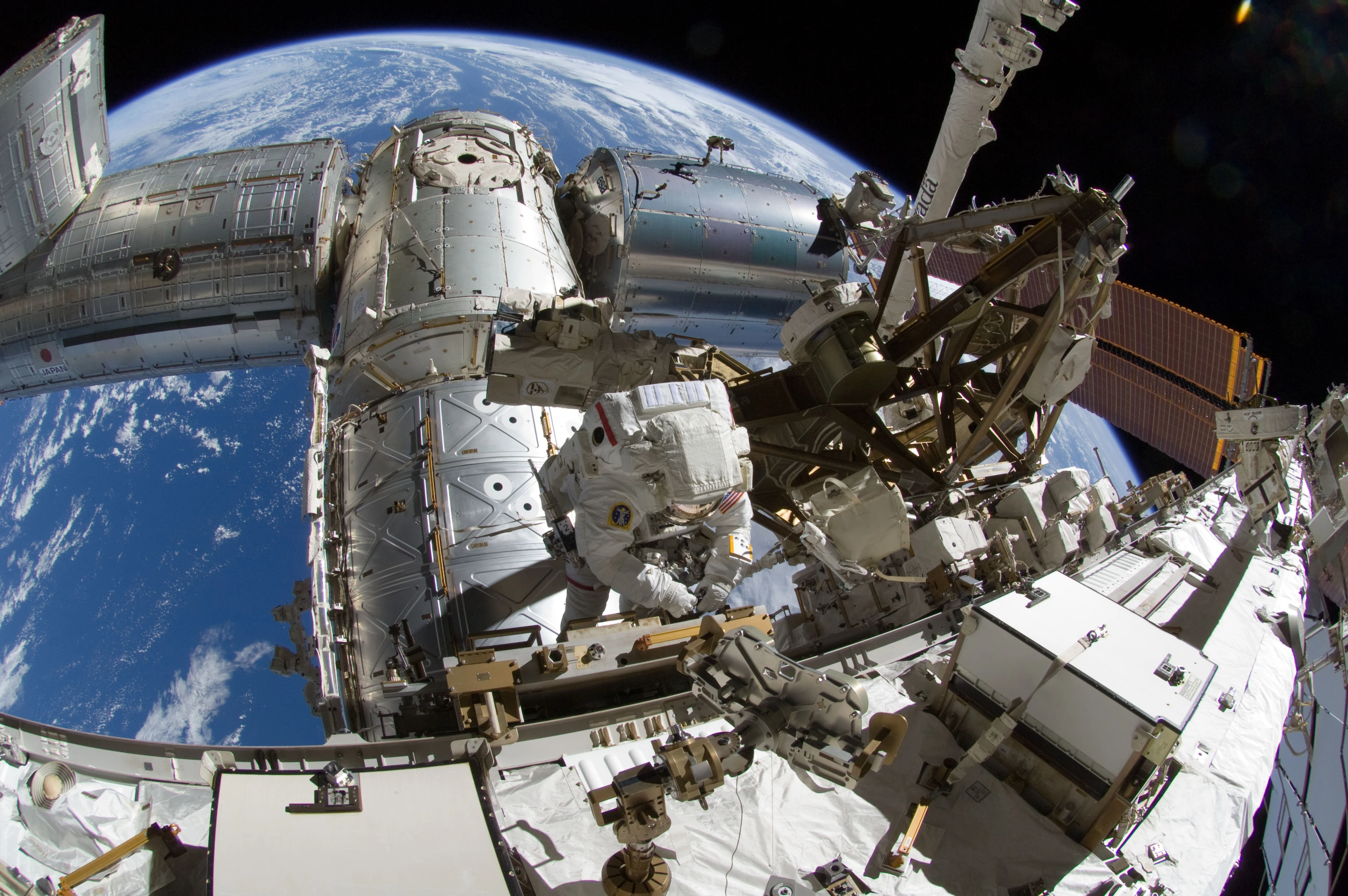 NASA astronaut Sunita Williams during a spacewalk at the ISS (Image: NASA)