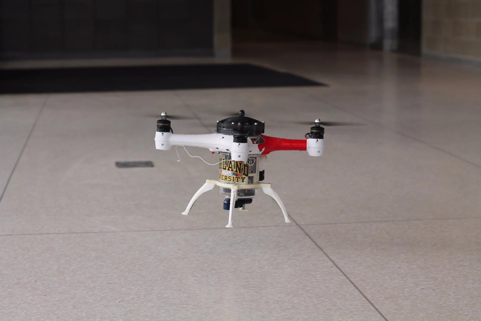 The Loon Copter flies in the same fashion as any other quadcopter, and initially floats when it comes to rest on the water