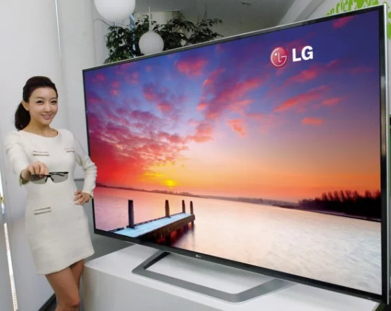 The 84-inch television has 8 million pixels, giving it four times the resolution clarity (3840 x 2160) of existing Full HD TVs