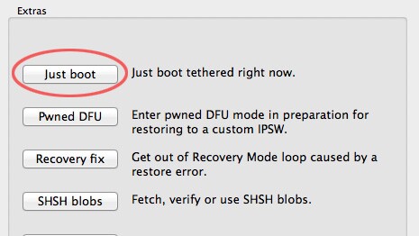 You'll need to tether to a PC every time you reboot