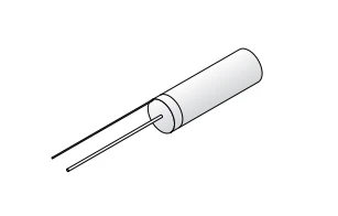 Tech Drawing of rolling ball tilt switch for trumpet and tuba valves