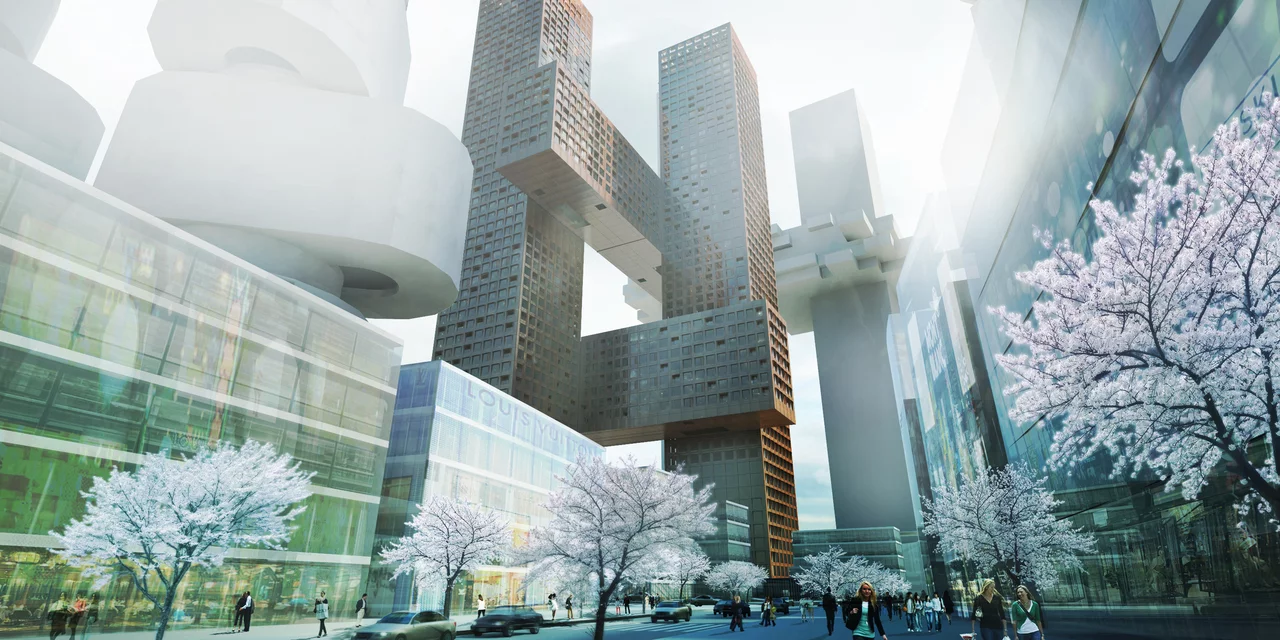 A Danish architectural firm is planning to construct a skyscraper in South Korea modeled after the familiar hashtag or "#" symbol