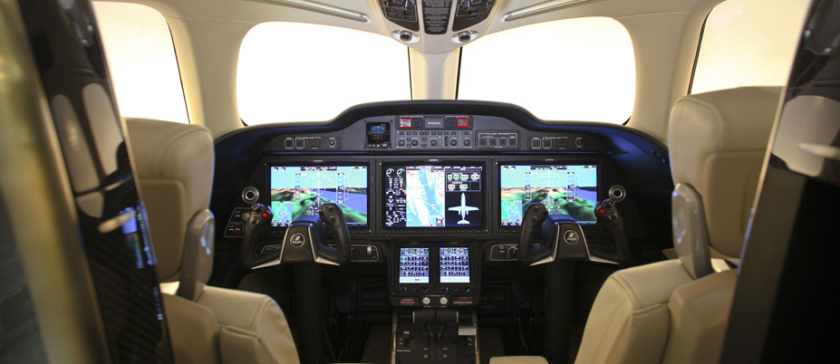 HondaJet's high-tech cockpit